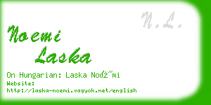 noemi laska business card